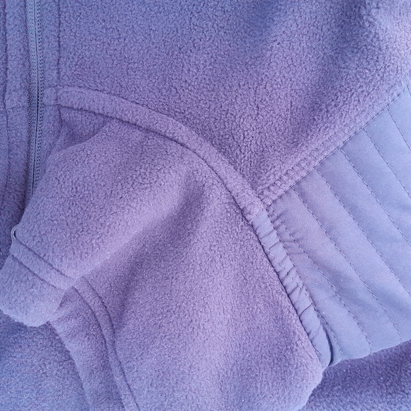 - Mta Sports Plush Micro Fleece Zip Up Mock Neck Jacket with Thumb holes 2X - Picture 11 of 15